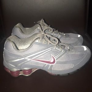 Gray & Burgundy Nike Athletic Shoes